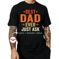 thumbnail image 1 of Custom Fathers Day Gift for Dad - 100% Cotton Men's T-Shirts - Personalized Best Dad Ever Tee Shirt, Father's Day Gift for Dad from Son Daughter Wife, Funny Birthday or Christmas Gift S-XXXL, 1 of 6