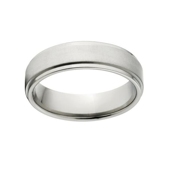 Custom Finish 6mm Stainless Steel Ring by Luxurien
