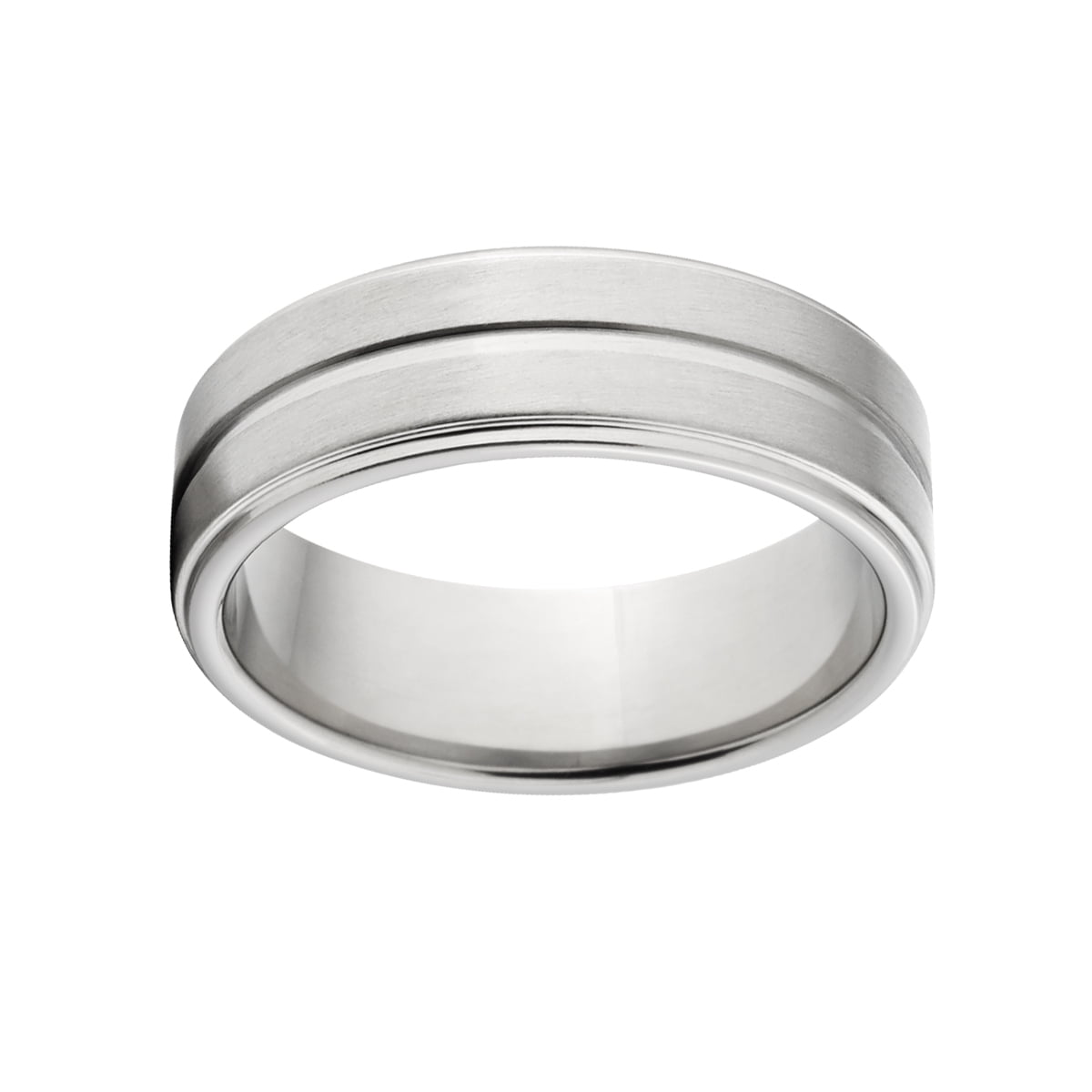 Custom Finish 7mm Stainless Steel Ring