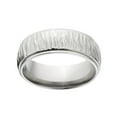 thumbnail image 1 of Custom Finish 8mm Half Round Stainless Steel Ring by Luxurien, 1 of 3
