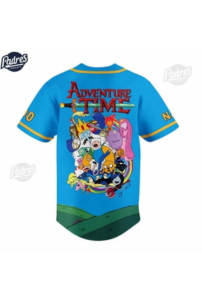 Custom Finn And Jack Adventure Time Baseball Jersey Style