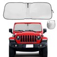 thumbnail image 1 of Custom Fit 2018-2024 Jeep Wrangler JL JLU Windshield Sun Shade Foldable Cover, 1 of 12
