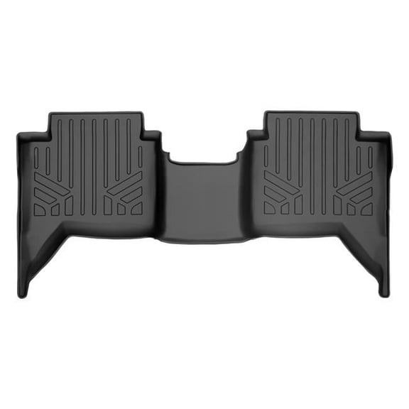 Custom Fit 2nd Row Floor Mats Liner - SuperCrew Cab for 2019-2021 Ford Ranger, Black