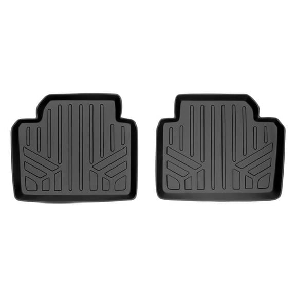 Custom Fit 2nd Row Floor Mats Liner for 2012-2017 BMW 3 Series, Black