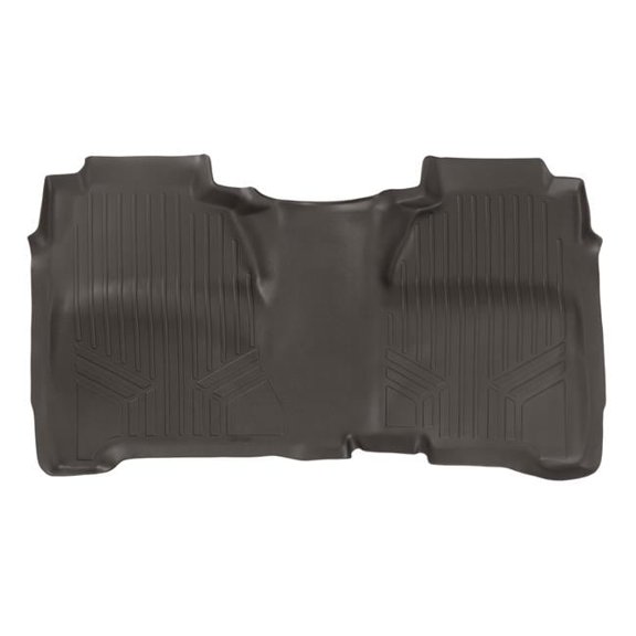 Custom Fit 2nd Row Floor Mats Liner with Crew Cab for 2014-2018 Chevy Silverado 1500, Cocoa