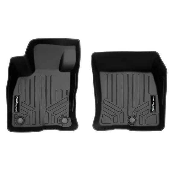 Custom Fit All Weather Black 1st Row Floor Mat Liner Set for 2021-2023 Ford Bronco Sport