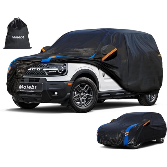 Molebt Custom Fit Car Cover for Ford Bronco Sport (2021-2026), Waterproof All-Weather Outdoor Protection, UV/Snow/Dust Protection