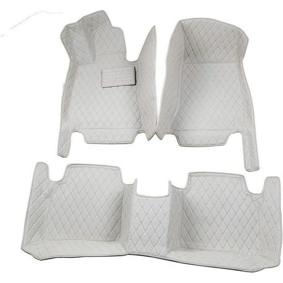 Custom Fit Floor Mats Compatible with Lexus LS460 After 2006 - Large Coverage, Heavy Duty, All Weather & Season Beige