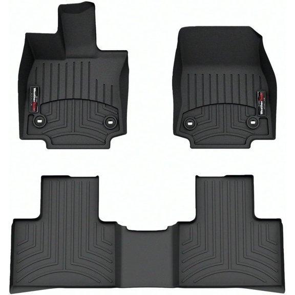 Custom Fit FloorLiners for Lexus RX 500h, RX, RX Hybrid - 1st & 2nd Row (441795-1-2), Black