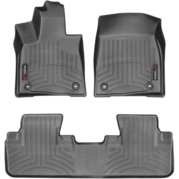 Custom Fit FloorLiners for Lexus RX, RX Hybrid, RX - 1st & 2nd Row (44886-1-2), Black
