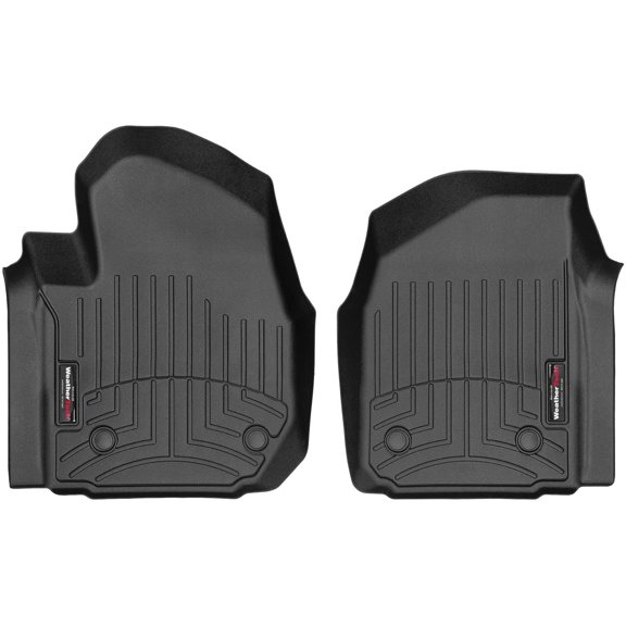 Custom Fit FloorLiners for Silverado 2500HD/3500HD, Sierra 2500HD / 3500HD, Sierra 1500-1st Row (4415431V), Black