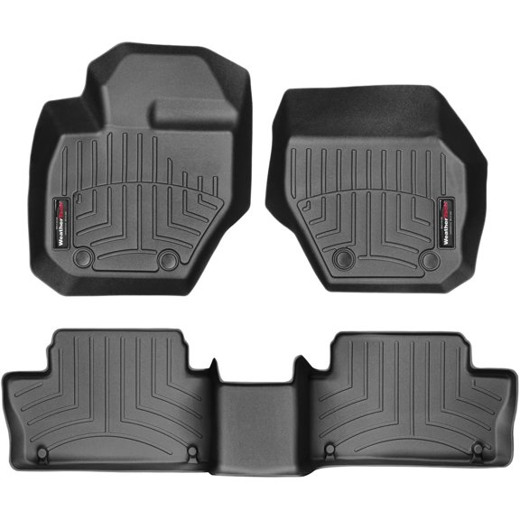 Custom Fit FloorLiners for Volvo XC60-1st & 2nd Row (44234-1-2), Black