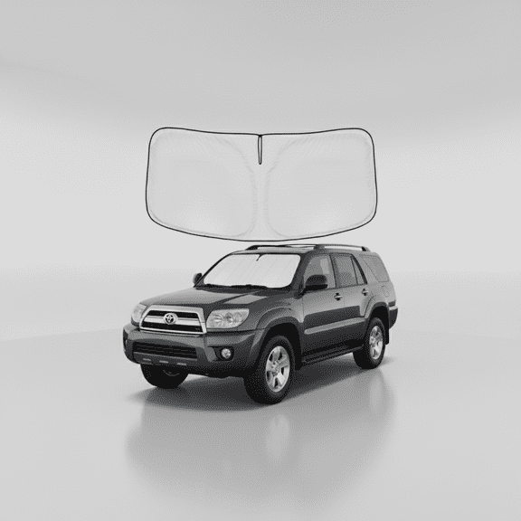 Custom Fit Foldable Sun Shade for Toyota 4Runner 2003-2009 Models, Front Windshield UV Protection Sun Visor, Car Window Cover Accessory Blocks Heat and Sunlight