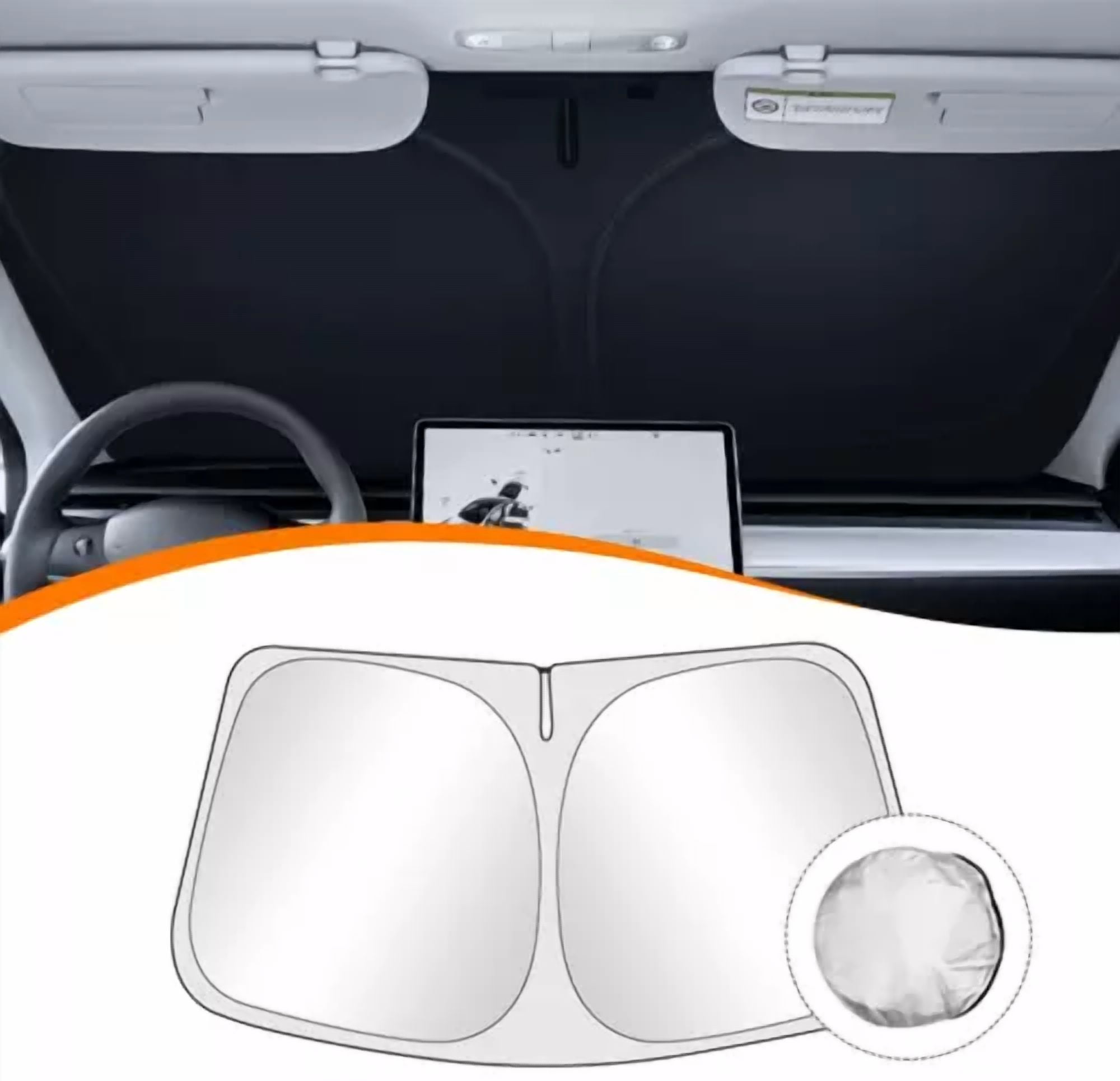 Custom Fit For 2001-2023 Toyota Highlander Car Windshield Sun Shade Shield Cover