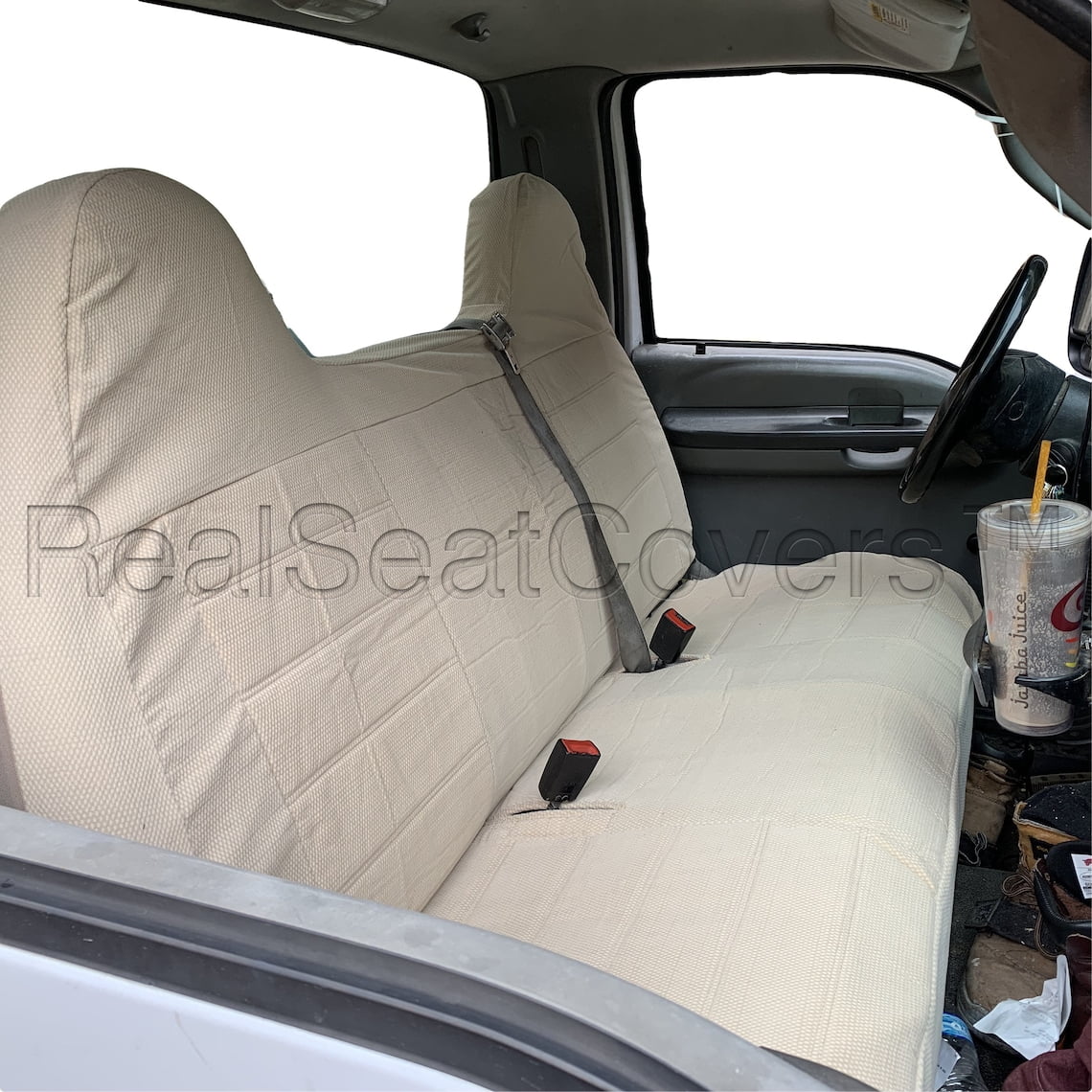 Custom Fit Front Bench Seat Cover for Ford F250 / F350 / F450 / F550