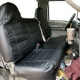 thumbnail image 1 of Custom Fit Front Bench Seat Cover for Ford F150 / F250 / F350 / F450 / F550 (1992-2010) - Durable Black PU Leather Truck Seat Cover, 1 of 5