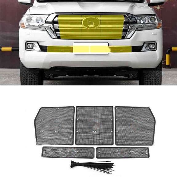 Custom Fit Front Grill Screen, Stainless Steel Radiator Protector Mesh, Front Radiator Guards Grille For Toyota Land Cruiser-2016-2020