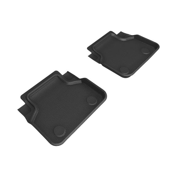 Custom Fit Kagu Second Row Floor Mat for 2018-2024 BMW 8-Series GC G16 RWD, Black