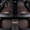 thumbnail image 1 of Custom Fit Luxury XPE Leather Waterproof Floor Mat for Lamborghini Urus (Coffee), 1 of 9
