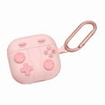 thumbnail image 1 of Custom Fit Protective Silicone Case For AirPods 4 Earbud Case With Retro Gaming Console Design And Carabiner Clip, 1 of 11