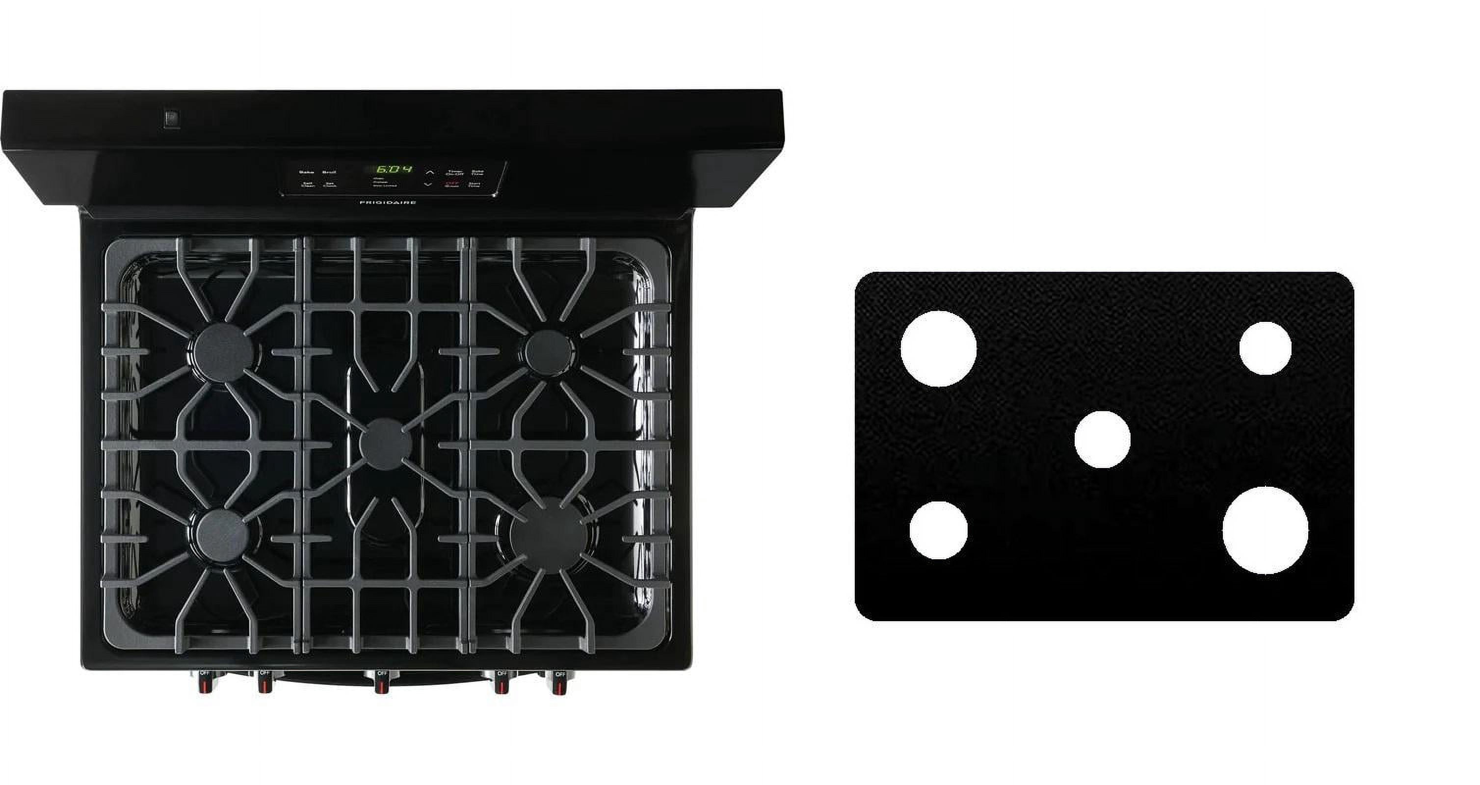 Custom Fit Reusable Burner Liners For LG Gas Range Stove | Splatter Guard Stovetop Protector Covers