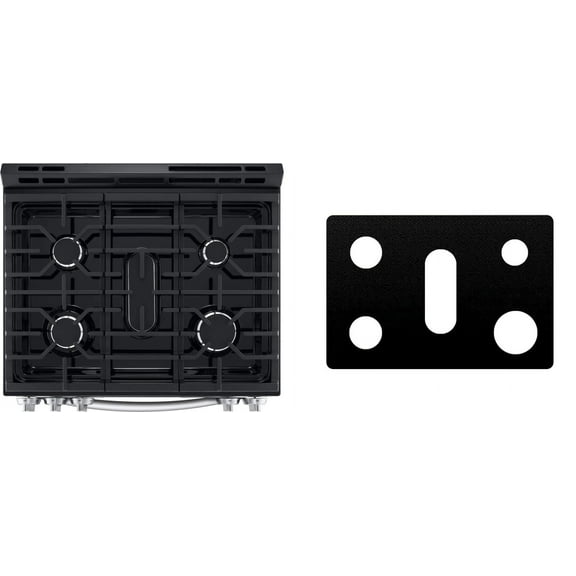 Custom Fit Reusable Burner Liner for Life Good LG Gas Range Stove Protect Your Stovetop with this Splatter Guard Cover - LSGL6335D