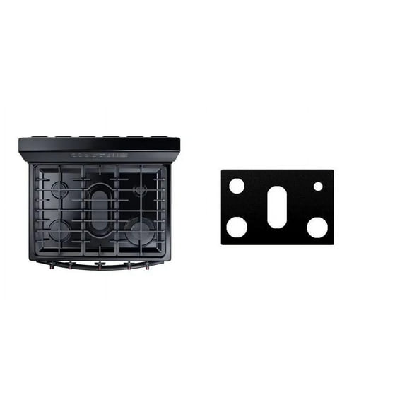 Custom Fit Reusable Burner Liner for Samsung Gas Range Stove Protect Your Stovetop with this Splatter Guard Cover - NX58R9311SS