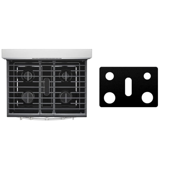 Custom Fit Reusable Burner Liner for Whirlpool Gas Range Stove Protect Your Stovetop with this Splatter Guard Cover - WFG550S0HZ