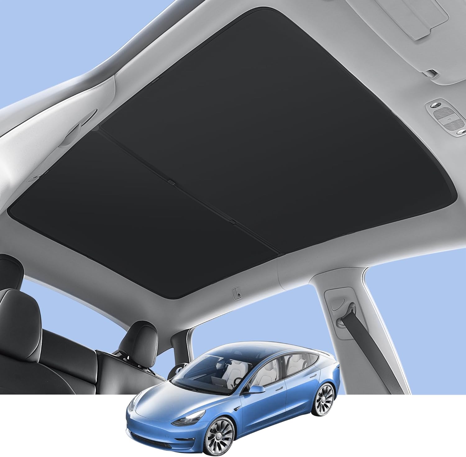 Custom Fit Sunshade Roof for Tesla Model Y 20202024, Insulation Glass