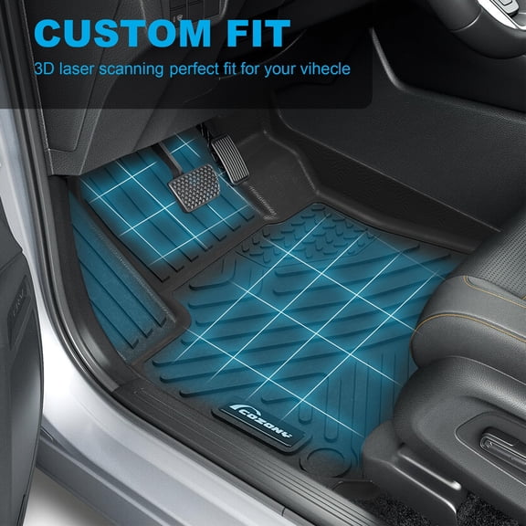 Custom Fit TPE All-Weather Floor Mats for 2015-2019 Subaru Outback & Legacy  Heavy Duty Anti-Slip Black Liners, Front & Rear Full Set