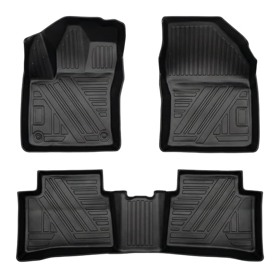 Custom Fit TPE Floor Mats for 2016-2021 2022 Toyota Prius - Waterproof Non Slip Heavy Duty All Weather Liners Front & Rear - Black