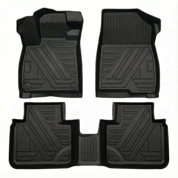 Custom Fit TPE Floor Mats for 2018 2019 2020 2021 2022 Honda Accord - Waterproof Non Slip Heavy Duty All Weather Liners Front & Rear - Black