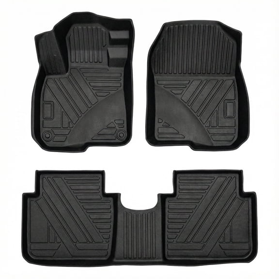 Custom Fit TPE Floor Mats for Honda CRV CR-V 2023 2024 2025 2026 - Waterproof Non Slip Heavy Duty All Weather Liners Front & Rear - Black