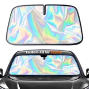 Custom-Fit for Toyota Windshield Sun Shade, Car Sunshade UV Block Car Front Window with Foldable Sun Shade Cool Protection Visor, Designed for Toyot-a Accessories for Toyota Corolla VT4