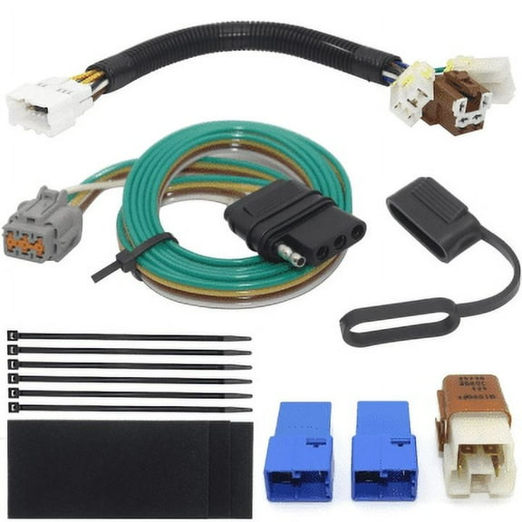 Custom-Fit Vehicle Wiring Harness For Safe Towing, Quick Plug-In Installation Ensures Hassle-Free Setup