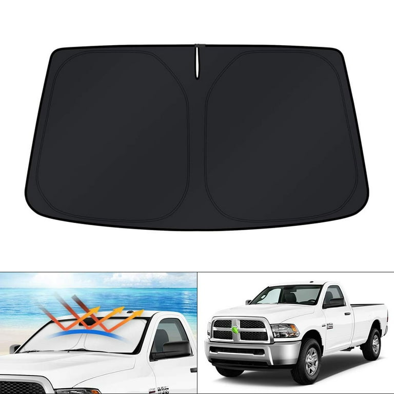 Custom Fit Windshield GP27 Sun Shade for 2010 2024 Dodge RAM