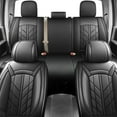 thumbnail image 1 of Custom Fit for Ford F150 2009-2014 Truck Car Seat Covers Front+Rear Full Set Cushion Protector Black, 1 of 7