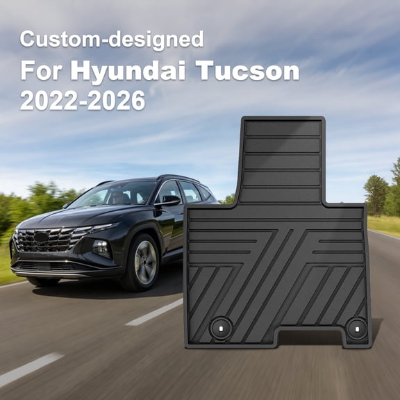 Custom Fit for Hyundai Tucson 2022-2026 (Not for Hybrid) Floor Mats , All Weather Heavy Duty Rubber Anti-Slip Car Liners