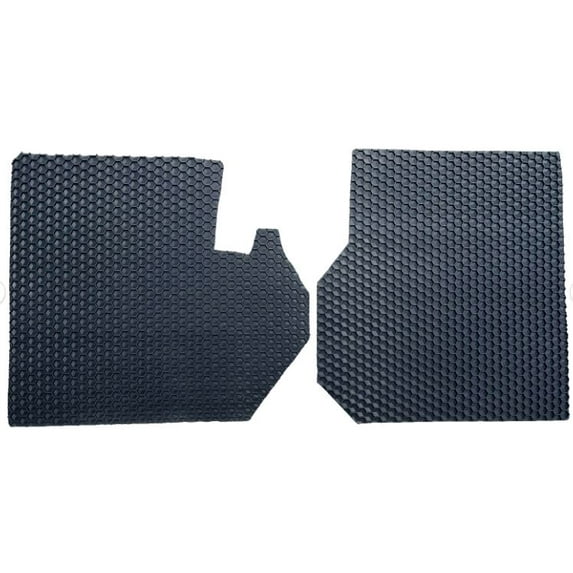 Custom Fits Freightliner Columbia / Coronado Trucks -Black All-Weather Rubber Floor Mats 2 PC