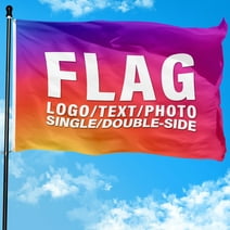 Custom Flag 3x5 ft for Outdoor, Create Your Own Flag with Logo/Photo/Text Polyester Personalized Flags for Outside