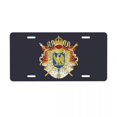 Custom Flag Of Calvados (France) License Plate Cover Vanity Tag France
