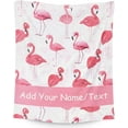 thumbnail image 1 of Custom Flamingo Blanket Gifts with Name - 40x30 Inches Cute Throw Blanket for Women & Girls - Pink Soft Plush Blankets for Lap & Chair, for Flamingo Lovers, 1 of 6