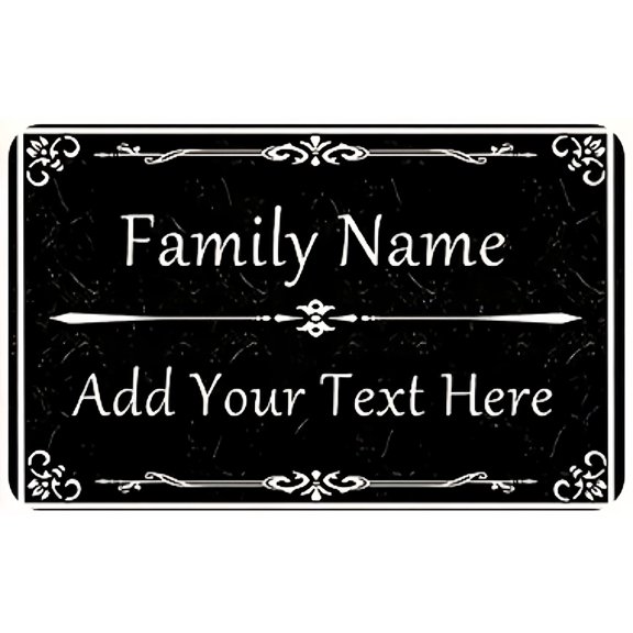 Custom Floor Mat Personalized Photo Text Indoor Rug