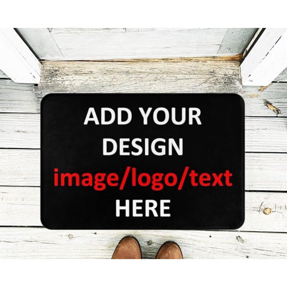 Custom Floor Mat Personalized Photo Text Indoor Rug
