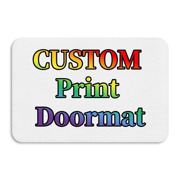 Custom Floor Mat Personalized Photo Text Indoor Rug