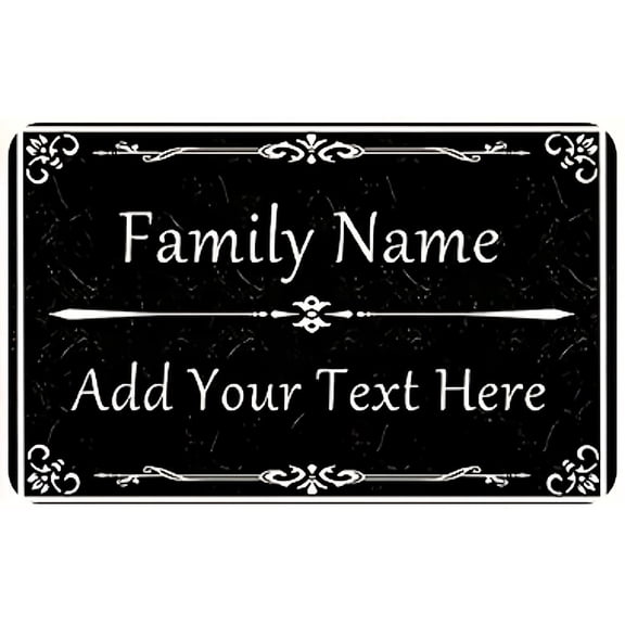 Custom Floor Mat Personalized Photo Text Indoor Rug