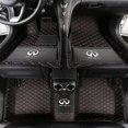 thumbnail image 1 of Custom Floor Mat fits for Infiniti G25 G35 G37 Sedan 2007-2018-Newest All Weather Front & Rear Floor Liner 3D Full Coverage Protection Black with red Stitching, 1 of 10