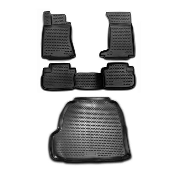 Custom Floor Mats & Cargo Liners for Cadillac CTS 2008-2013 Black 5 Pcs