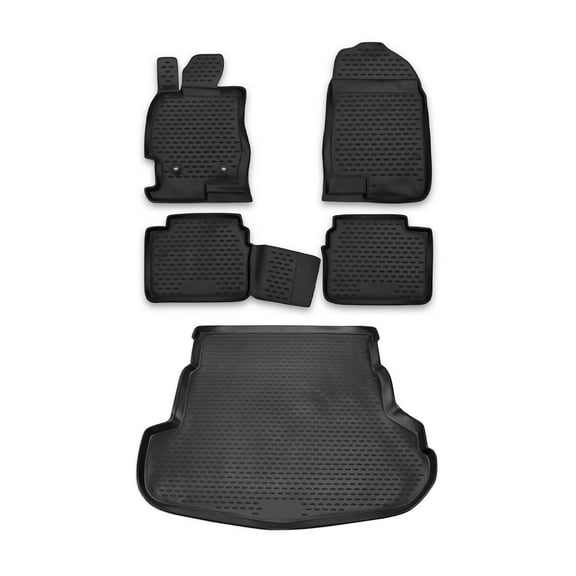 Custom Floor Mats & Cargo Liners for Mazda 6 2009-2013 Black 5 Pcs