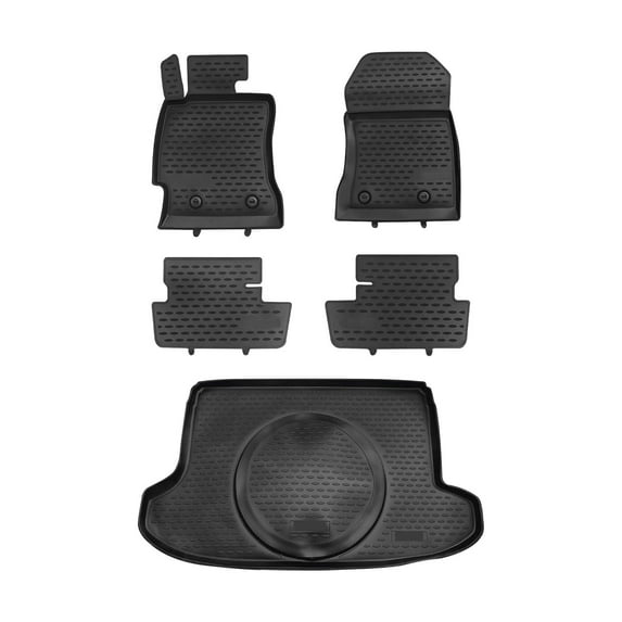 Custom Floor Mats & Cargo Liners for Subaru BRZ 2013-2020 Black 5 Pcs
